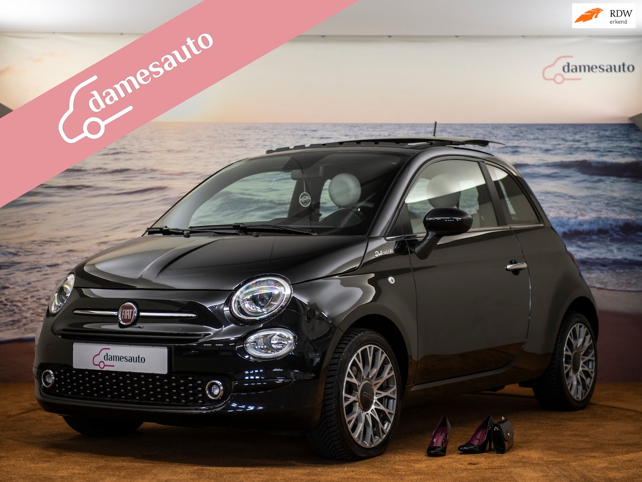 Fiat 500 - 1.0 Hybrid Red 1.0 Hybrid RED, Schuifdak, Beats audio, Apple carplay, NAV, Clima - AutoWereld.nl