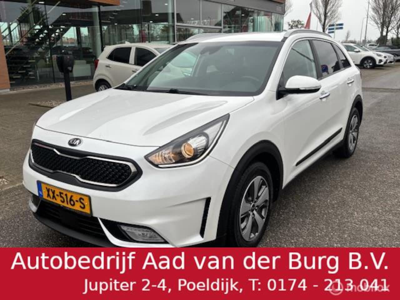 Kia Niro - 1.6 GDi Hybrid DynamicPlusLine Navigatie, + Camera achter , Leren bekleding Stoel & Stuur - AutoWereld.nl