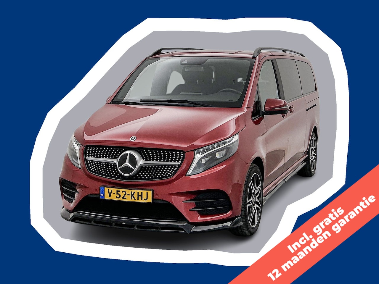 Mercedes-Benz V-klasse - 250d DC L3 Gratis 12 Maanden Garantie AMG 4-Matic Maxton Spoilers Hyacinth Red metallic Du - AutoWereld.nl