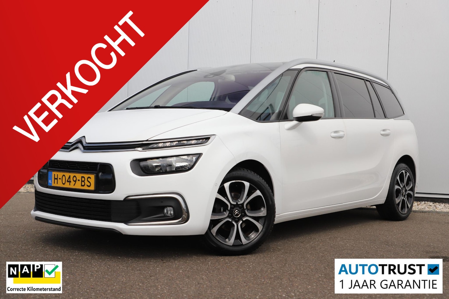 Citroën Grand C4 SpaceTourer - 1.2 PureTech Business 131PK Trekhaak Navigatie Achteruitrijcamera Clima Cruise Carplay And - AutoWereld.nl