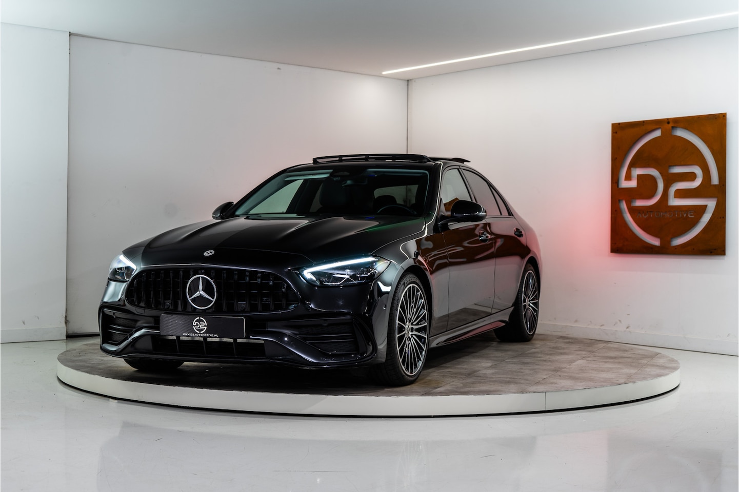 Mercedes-Benz C-klasse - 200 AMG Premium+ 204PK | Pano | Sfeer | Burmester | Memory | ACC+Dodehoek | Fabrieksgarant - AutoWereld.nl