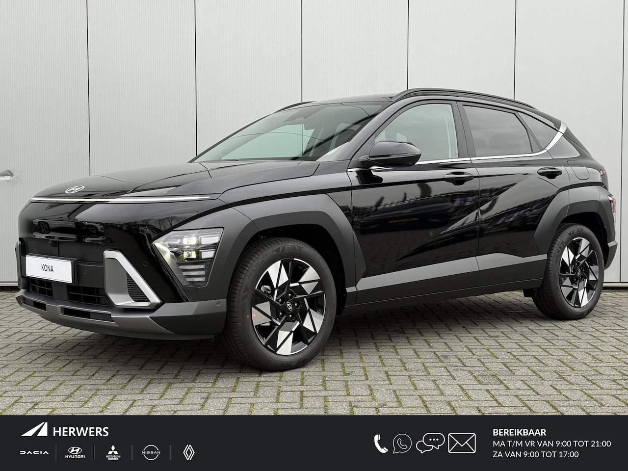 Hyundai Kona - 1.6 GDI HEV Premium / 2.500 Voordeel / MY 26 / Zwart Leder / Stoelverkoeling / Stoelverwar - AutoWereld.nl