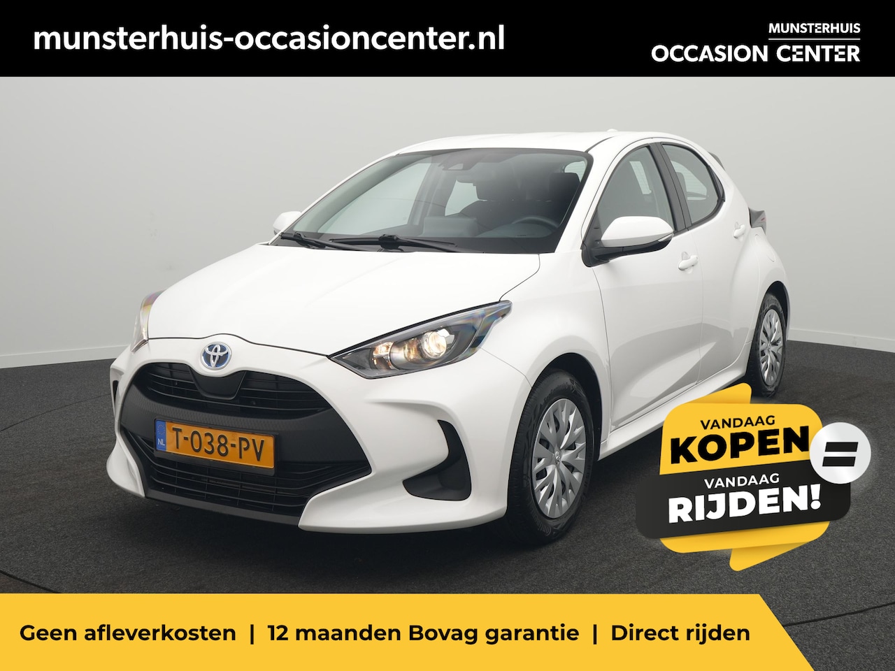 Toyota Yaris - 1.5 Hybrid Active - Occasion Lease vanaf €359 p/m - RIJKLAARPRIJS - Achteruitrijcamera - A - AutoWereld.nl