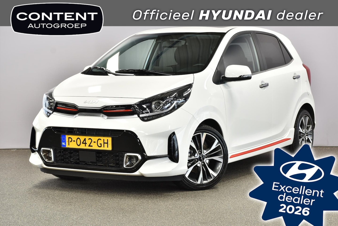 Kia Picanto - 1.0 T-GDi 100pk 5-zits GT-Line I Schuifdak I Leder - AutoWereld.nl
