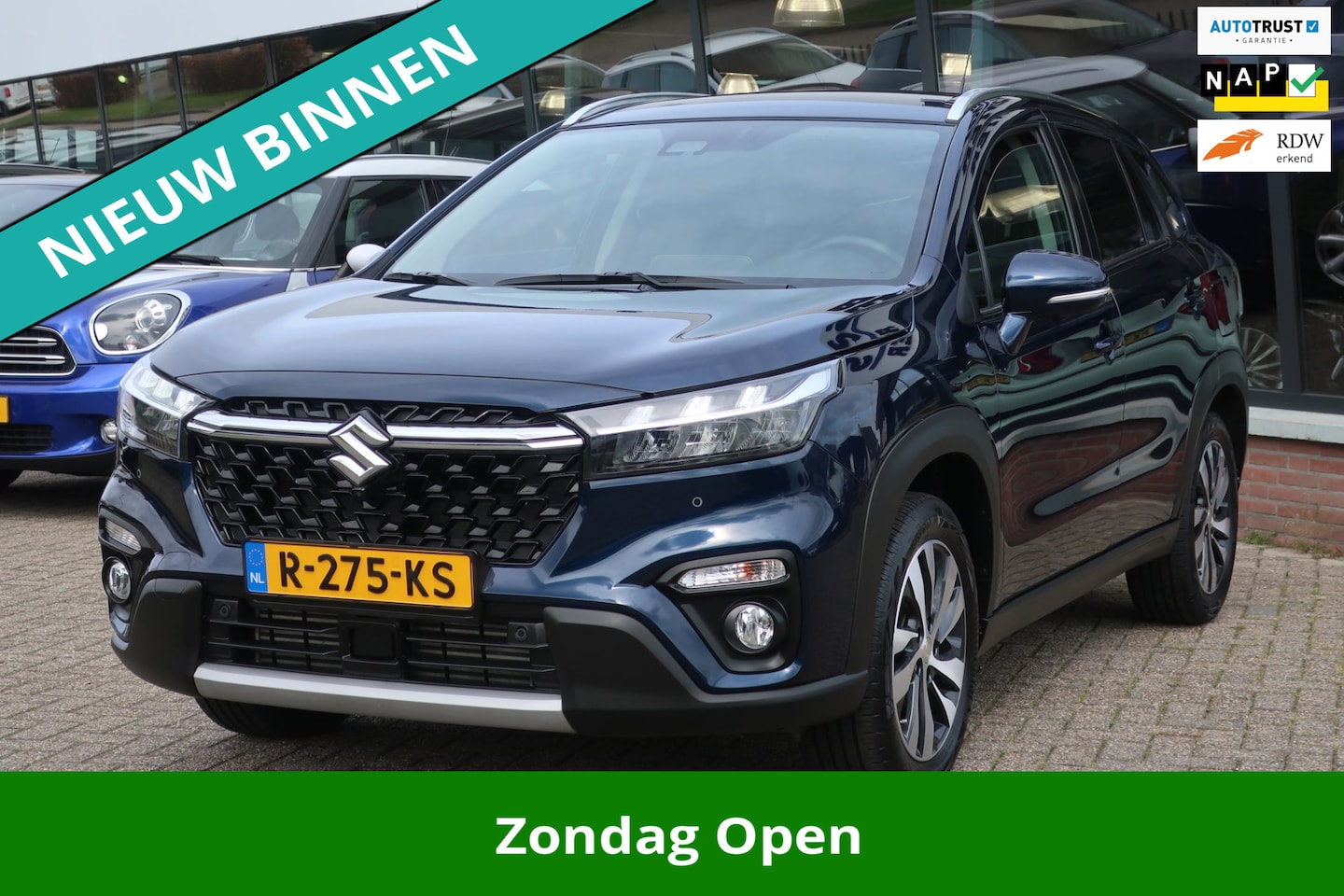 Suzuki S-Cross - 1.4 Boosterjet Style Smt Hyb FULL-LED_ADAP-CRUIS_360CAM_KEYLESS. - AutoWereld.nl