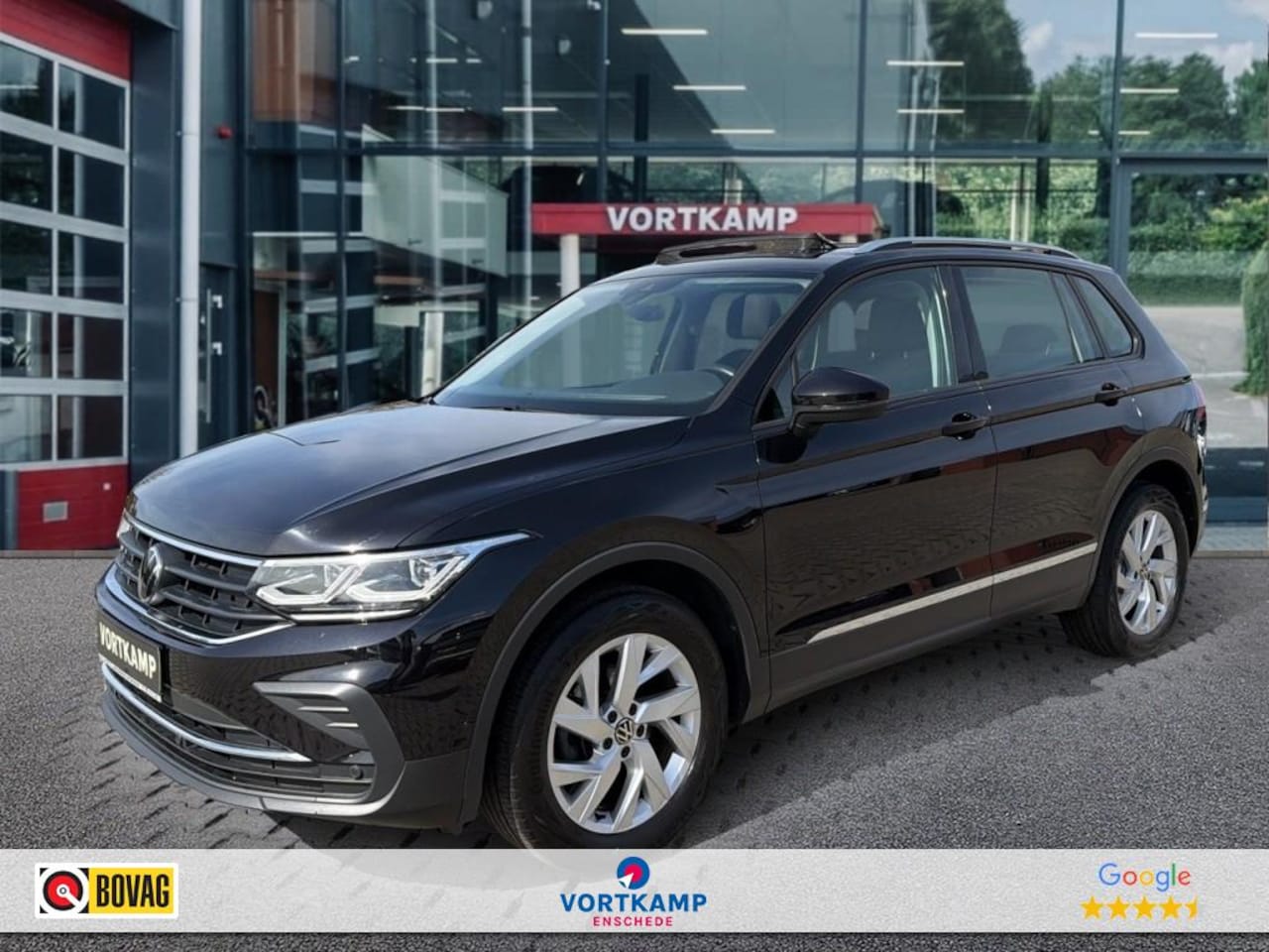 Volkswagen Tiguan - 2.0 TDI DSG 4-MOTION LIFE TREKHAAK/PANO-DAK/CAMERA/ACC/LED/STOEL+STUURVERW - AutoWereld.nl