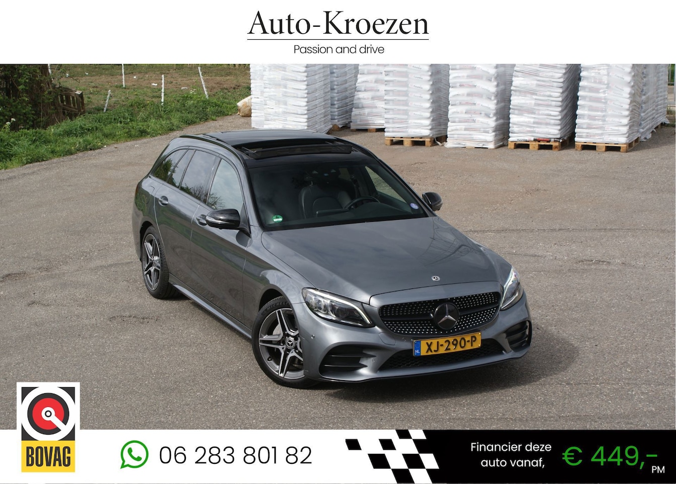 Mercedes-Benz C-klasse Estate - 180 ///AMG Pakket | Pano | 360 Camera | Digitaal Display | VOL OPTIES! | - AutoWereld.nl