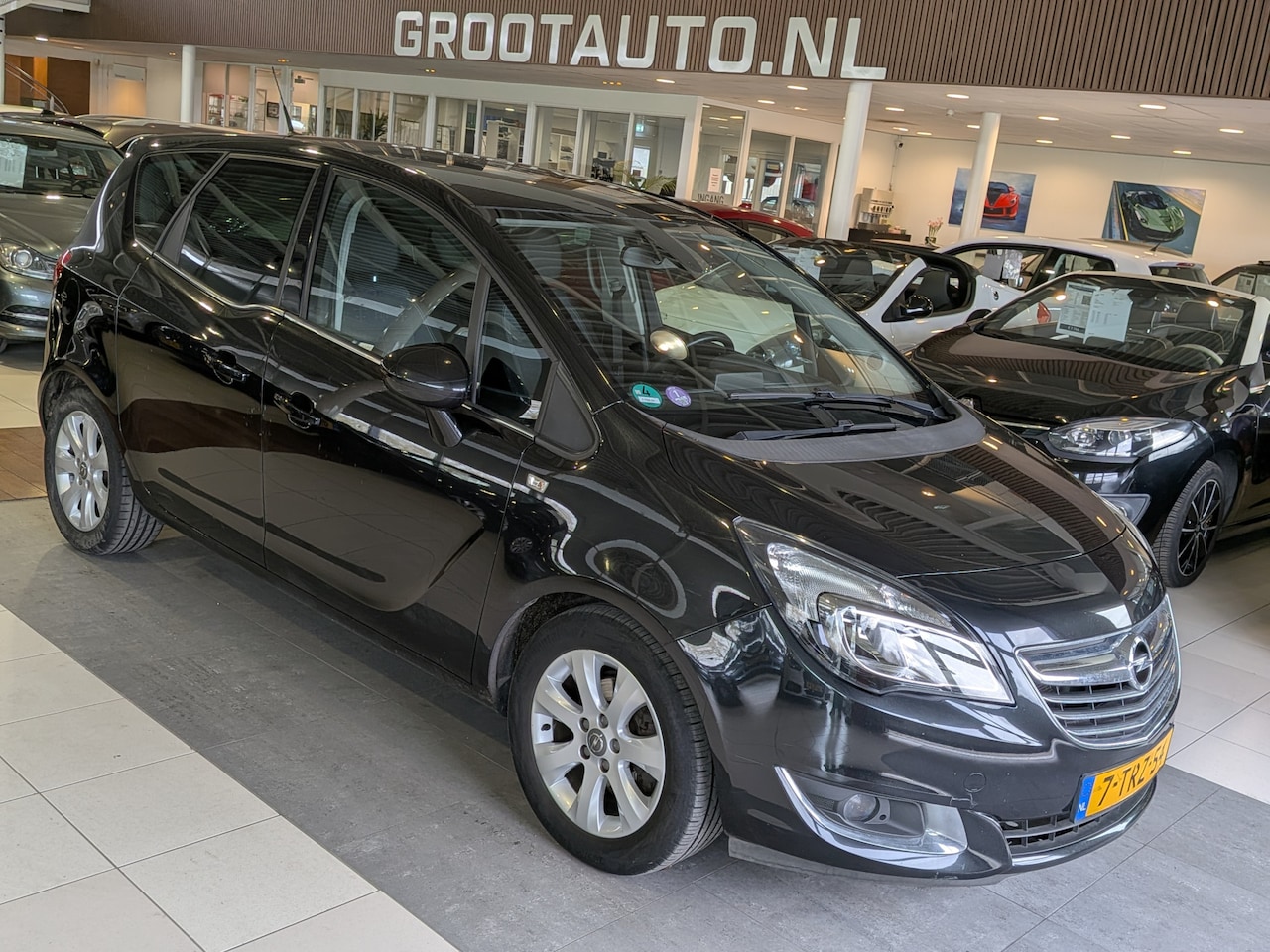 Opel Meriva - 1.4 Turbo Cosmo Airco, Cruise Control, Trekhaak, Stuurbekrachtiging - AutoWereld.nl