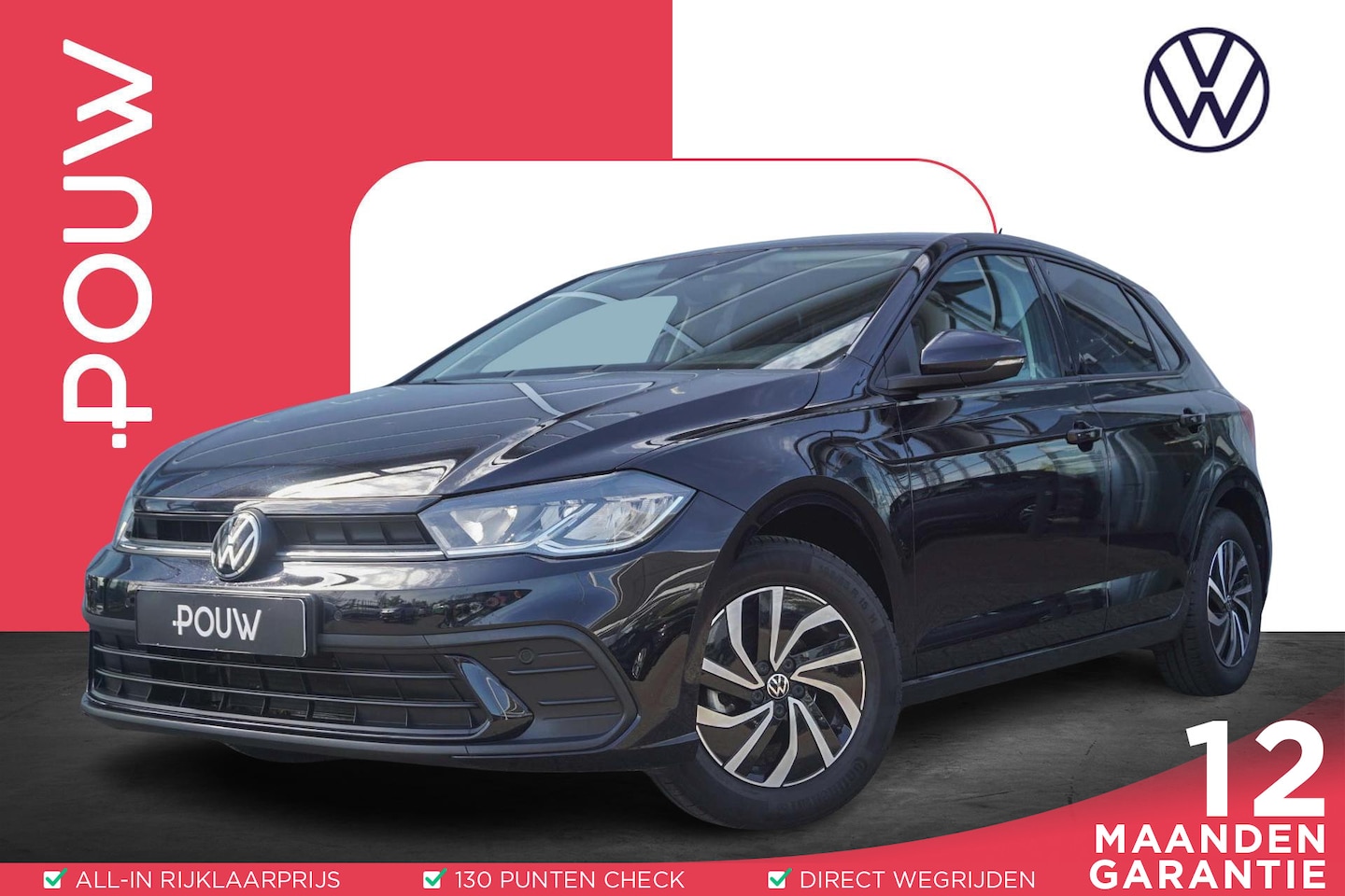 Volkswagen Polo - 1.0 TSI 95pk Life | Parkeersensoren V+A  | Apple Carplay & Android Auto | Adaptive Cruise - AutoWereld.nl
