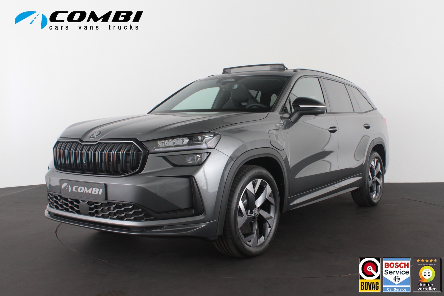 Skoda Kodiaq - 1.5 TSI PHEV Sportline Business > Panorama/Trekhaak/Graphite Grey (nieuw) - AutoWereld.nl