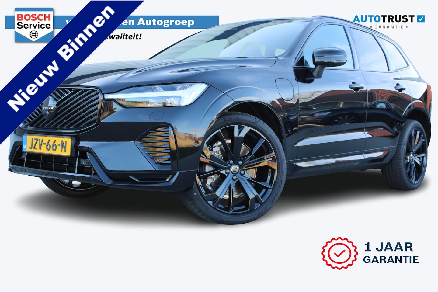 Volvo XC60 - 2.0 T6 Plug-in hybrid AWD Ultra Black Edition | Incl. 12 maanden garantie | NIEUW! | Massa - AutoWereld.nl