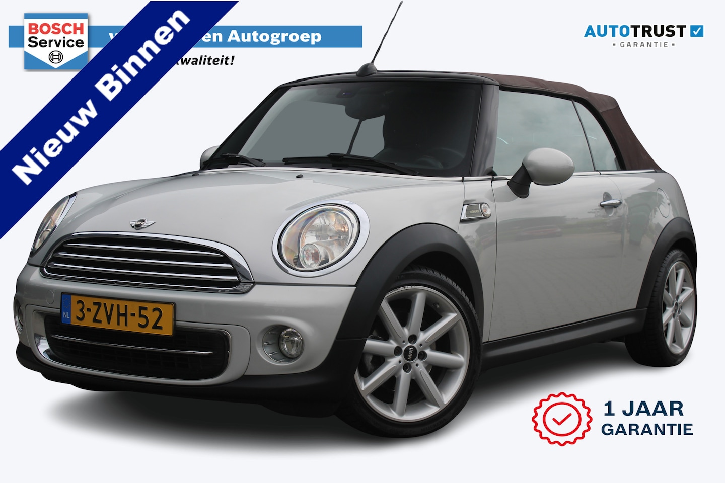MINI Cabrio - Mini 1.6 Cooper Highgate | incl. 12 maanden garantie Cruise control | Stoelverwarming | Cl - AutoWereld.nl