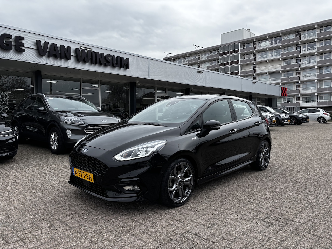 Ford Fiesta - 1.0 EcoBoost Hybrid ST-Line Lmv Klima Stoelverwarming Applecarplay Navi Cruise Lijndetecti - AutoWereld.nl