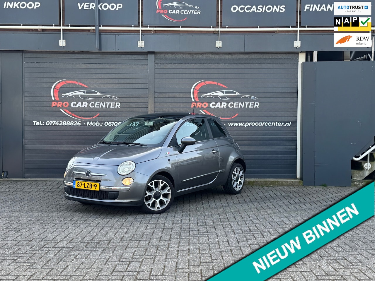 Fiat 500 - 1.2 Sport AUT|PANO|AIRCO|PDC|NAP|EL.RAMEN|APK|LMV - AutoWereld.nl