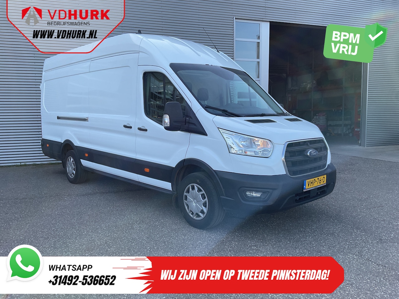 Ford Transit - 2.0 TDCI 170 pk L4H3 Trend RWD Jumbo 270Gr.Deuren/ Airco/ Cruise/ DAB/ PDC/ Trekhaak - AutoWereld.nl