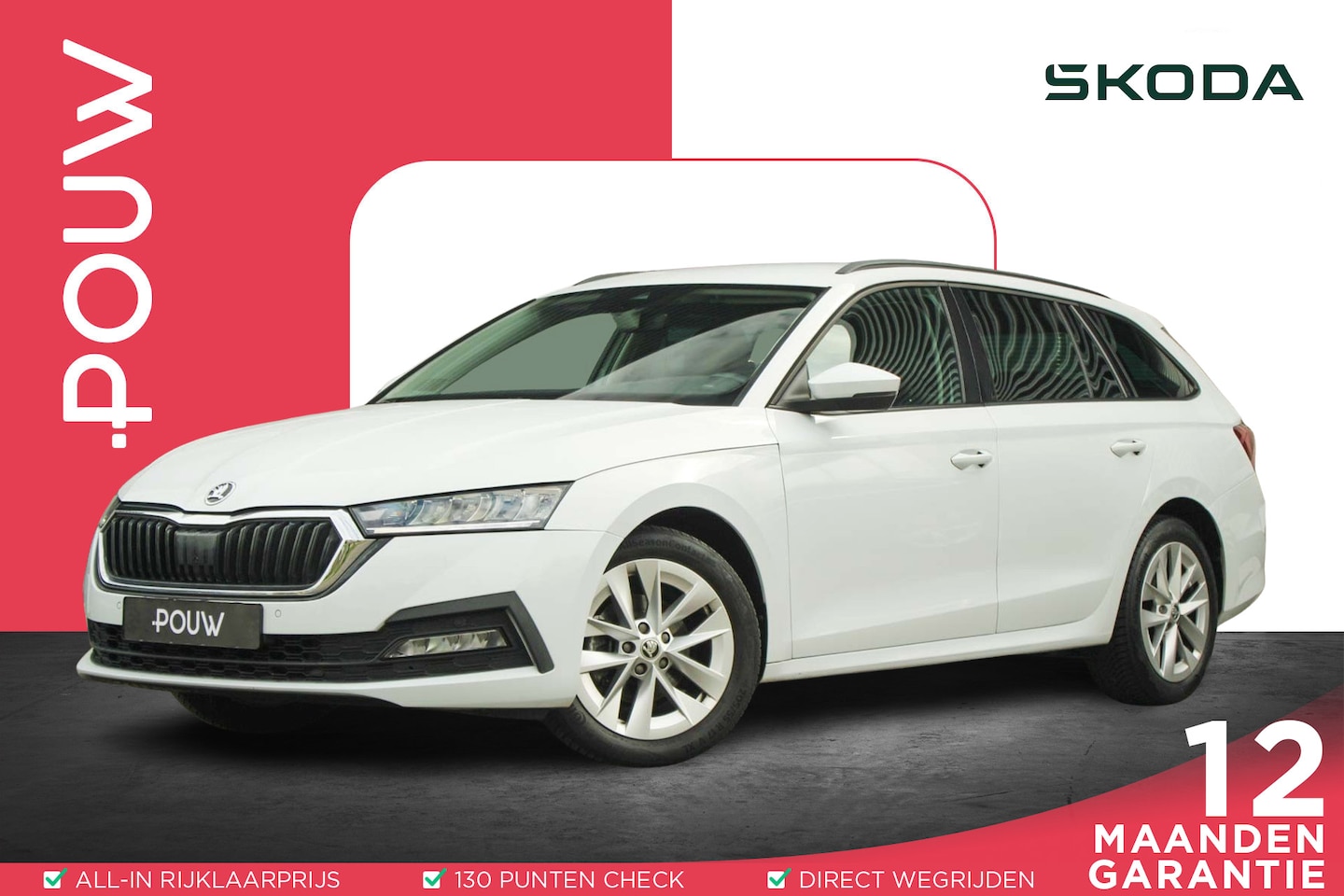 Skoda Octavia Combi - 1.0 e-TSI 110pk DSG Business Edition | Trekhaak | Voorstoelen Verwarmd | Apple CarPlay/ An - AutoWereld.nl