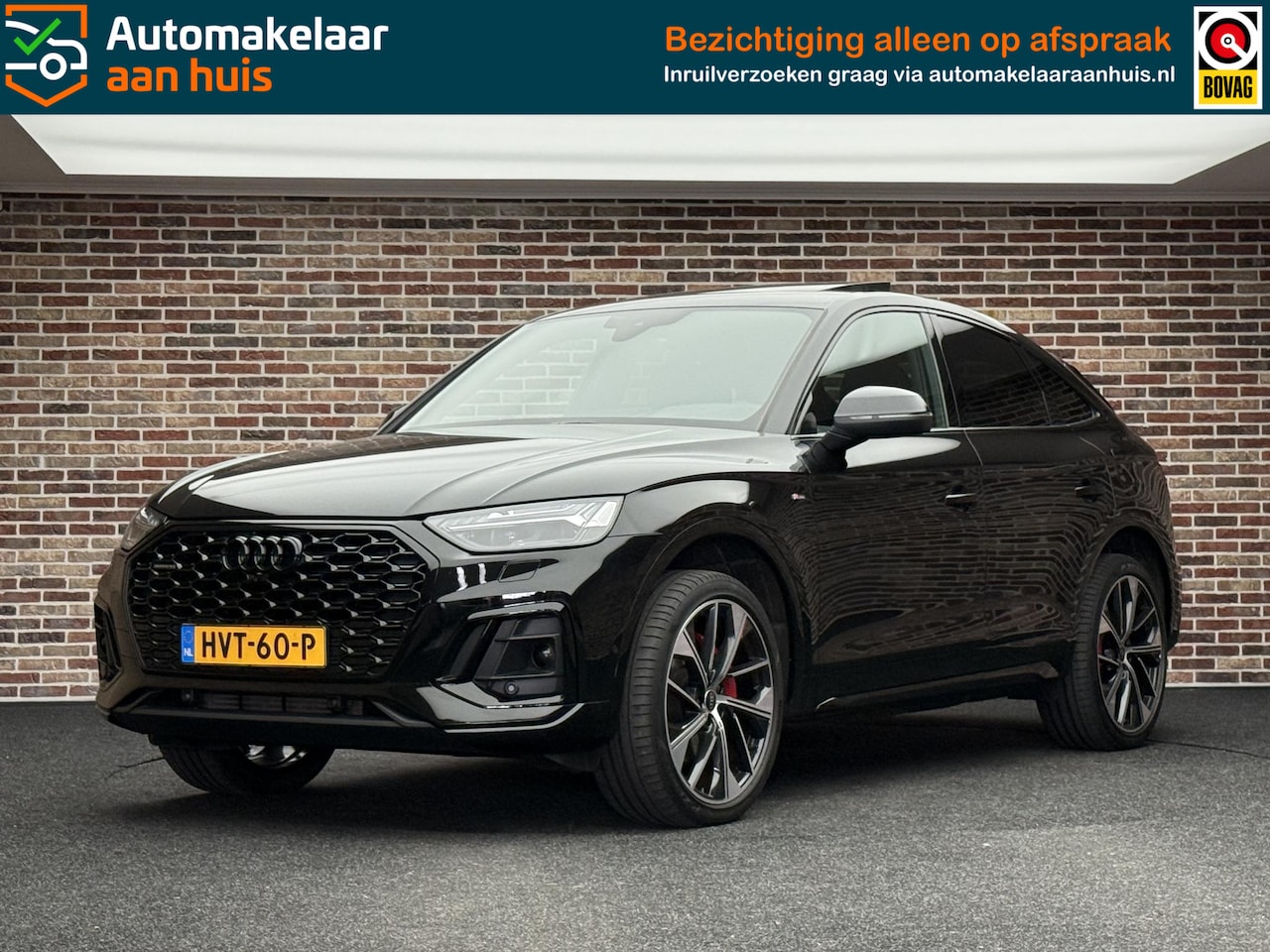 Audi Q5 Sportback - 55 TFSI e S edition Competition Panorama Elek Stoel Leer Camera 360 - AutoWereld.nl