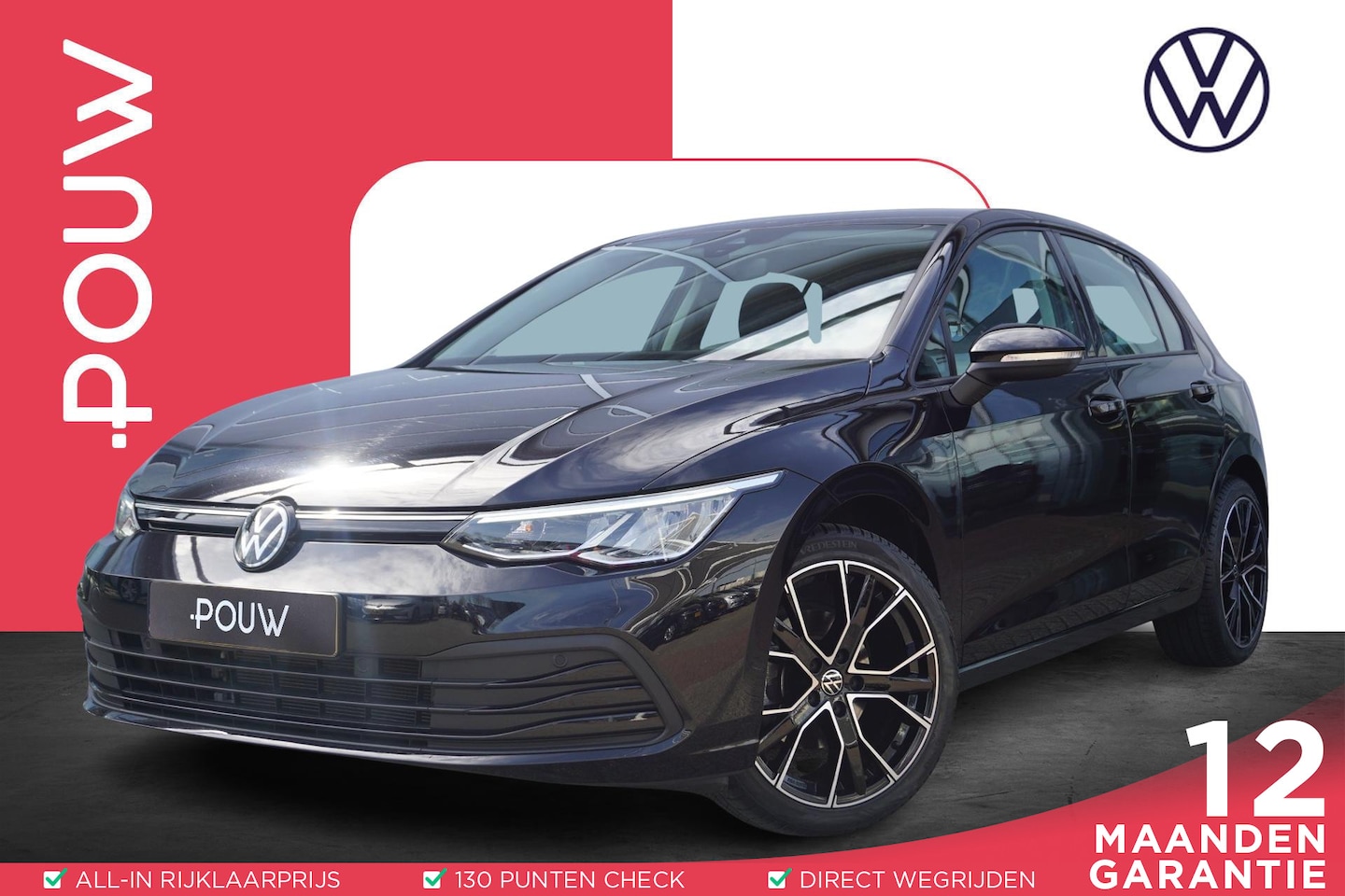 Volkswagen Golf - 1.0 eTSI 110pk DSG Life | Apple Carplay & Android Auto | Parkeersensoren | Adaptive Cruise - AutoWereld.nl