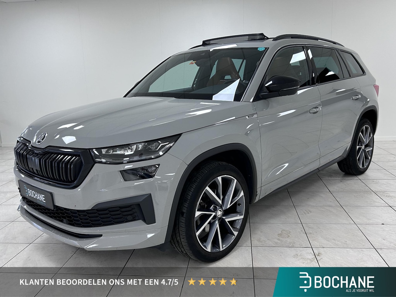 Skoda Kodiaq - 1.5 TSI Sportline Business ELEKTRISCH PANORAMADAK | WEGKLAPBARE TREKHAAK | LEDEREN BEKLEDI - AutoWereld.nl