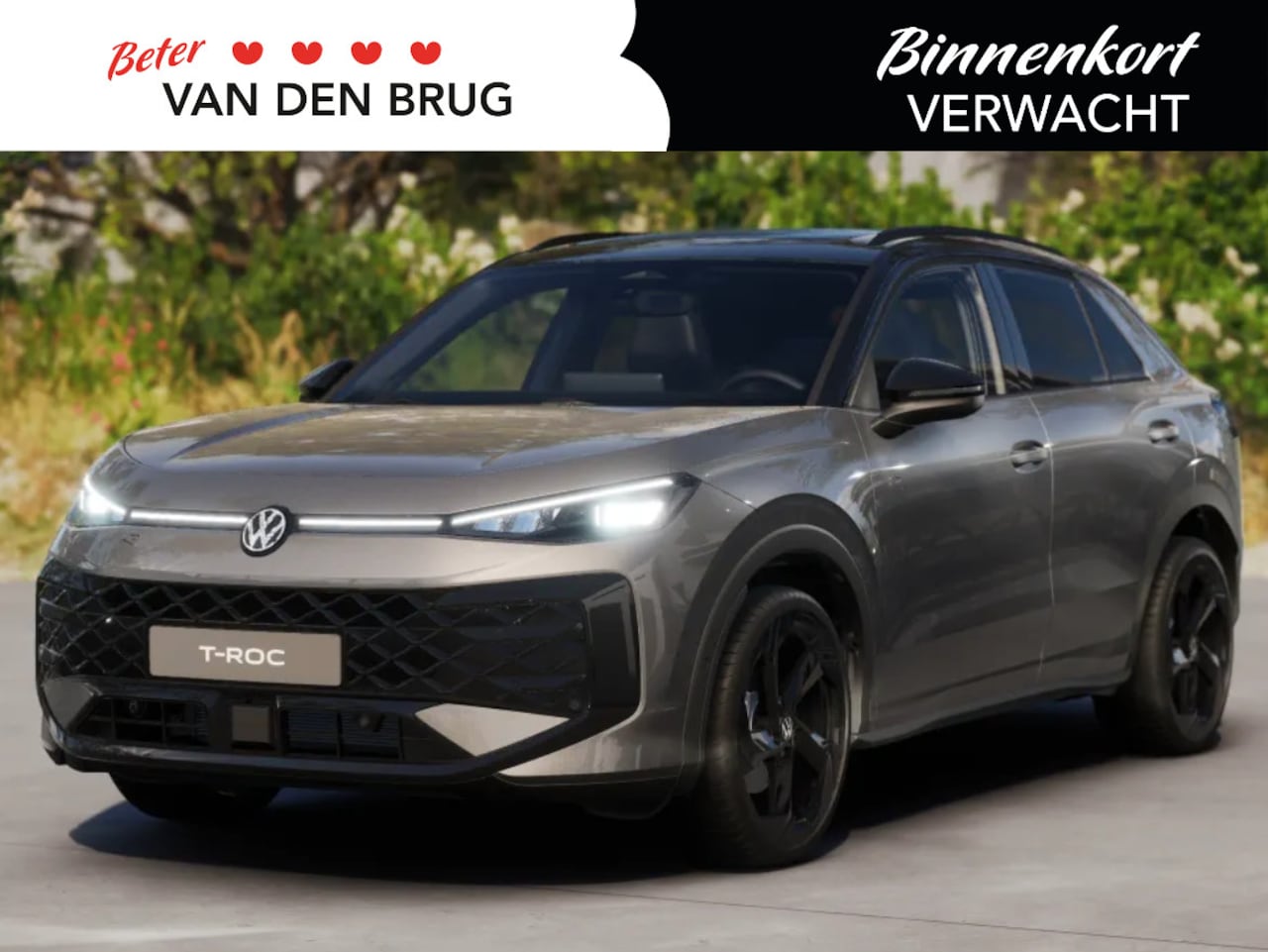Volkswagen T-Roc - R-Line First Edition 1.5 eTSI 110 kW / 150 PK SUV | Panoramadak | Matrix LED | Black Style - AutoWereld.nl
