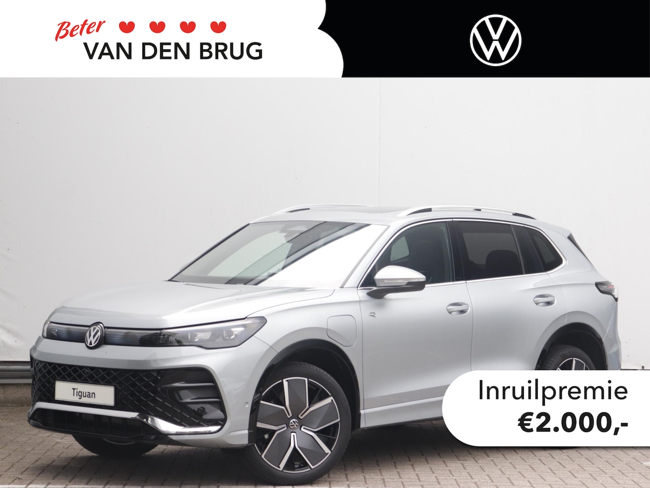 Volkswagen Tiguan - R-Line-Edition 1.5 eHybrid 200 kW / 272 pk SUV 6 v Trekhaak | Panorama | Stoelverwarming | - AutoWereld.nl