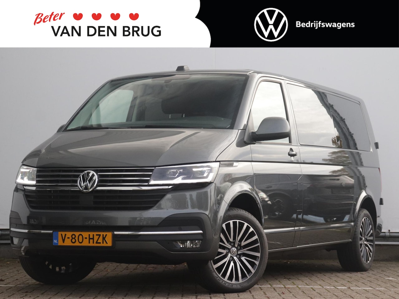Volkswagen Transporter - 2.0 TDI L2H1 28 Highline DC | Trekhaak | Leder | LED | Achteruitrijcamera | Navigatie | Cr - AutoWereld.nl