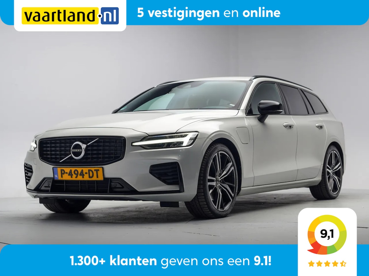 Volvo V60 - T8 Twin Engine AWD R-Design Aut [ Trekhaak Half-leder Stoelverwarming Navi ] - AutoWereld.nl