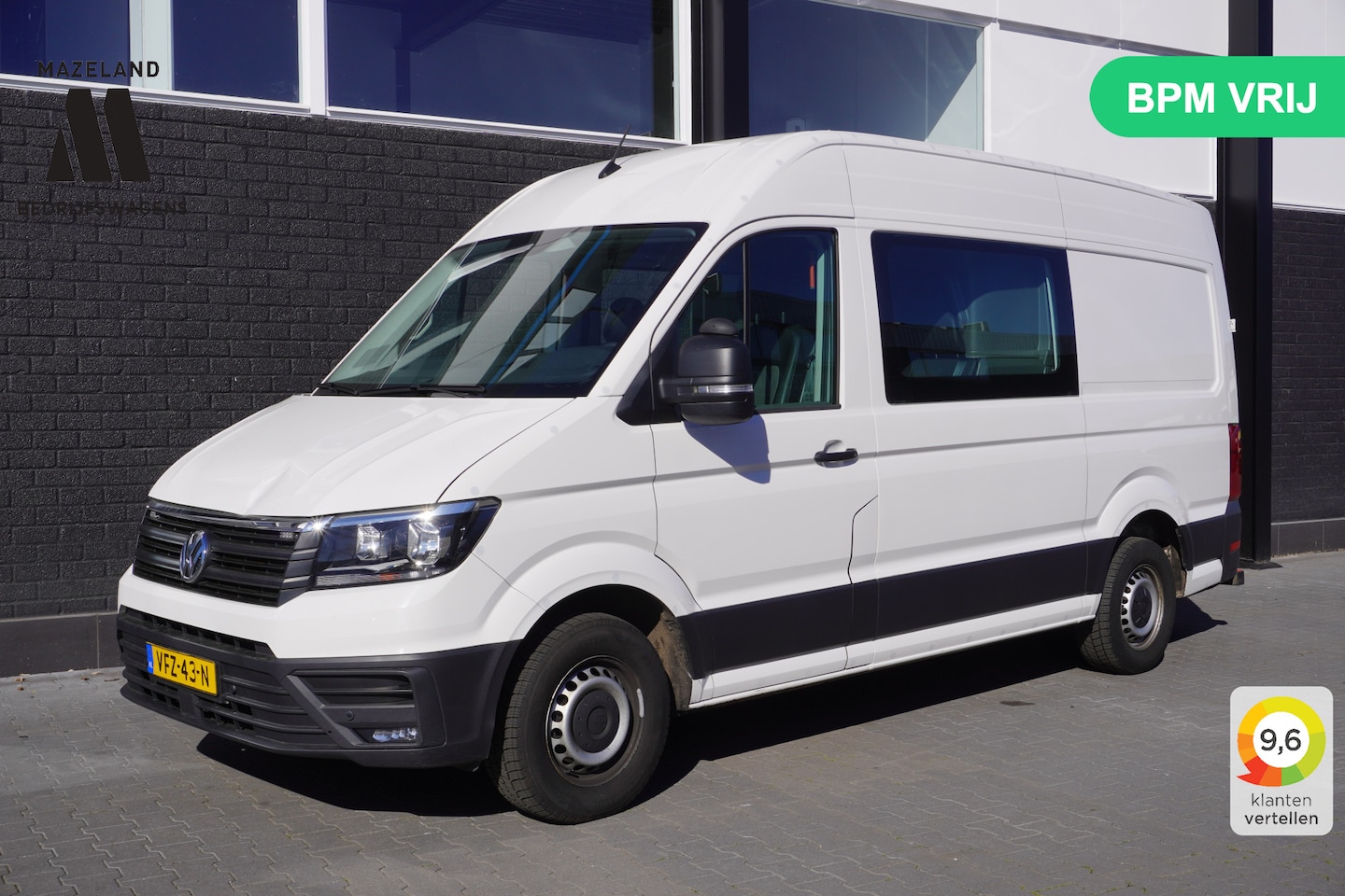 Volkswagen Crafter - 2.0 TDI 177PK L3H3 Dubbele Cabine EURO 6 - Airco - Navi - Cruise - € 20.950,- Excl. - AutoWereld.nl