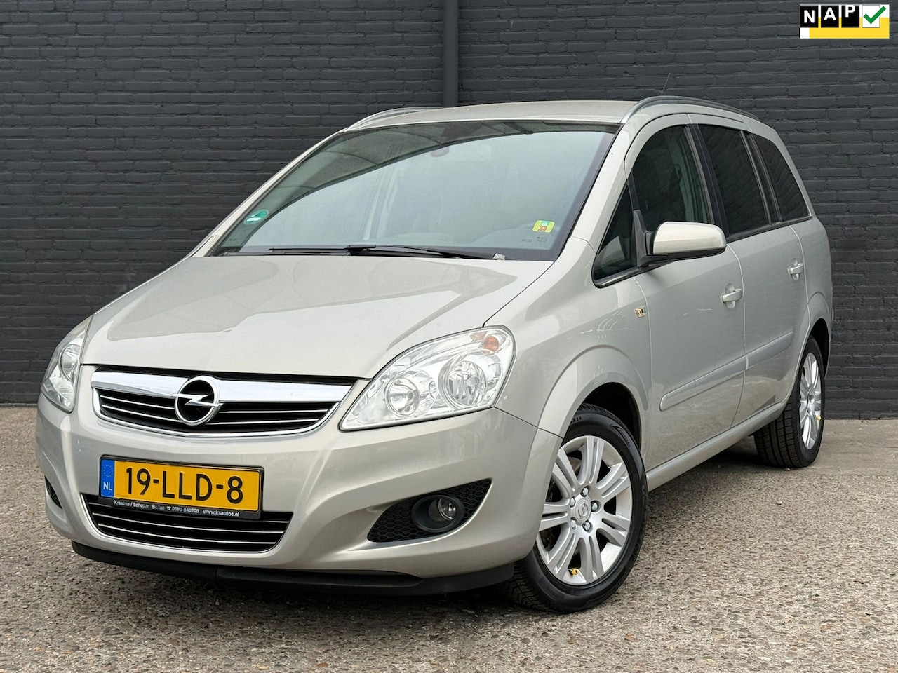 Opel Zafira - 1.6 CNG Cosmo LEDER | NAVI | AIRCO | ELEK RAMEN | NWE APK - AutoWereld.nl