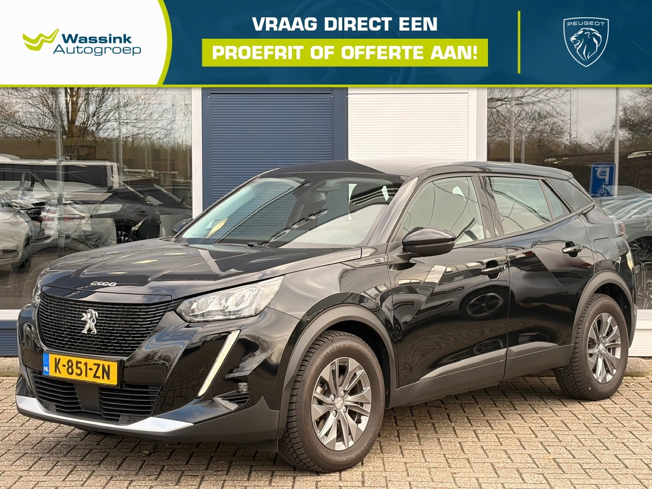 Peugeot e-2008 - EV 50kWh 136pk Blue Lease Active | SOH 91% I Automaat | Navigatie | ParkeerCamera | Cruise - AutoWereld.nl