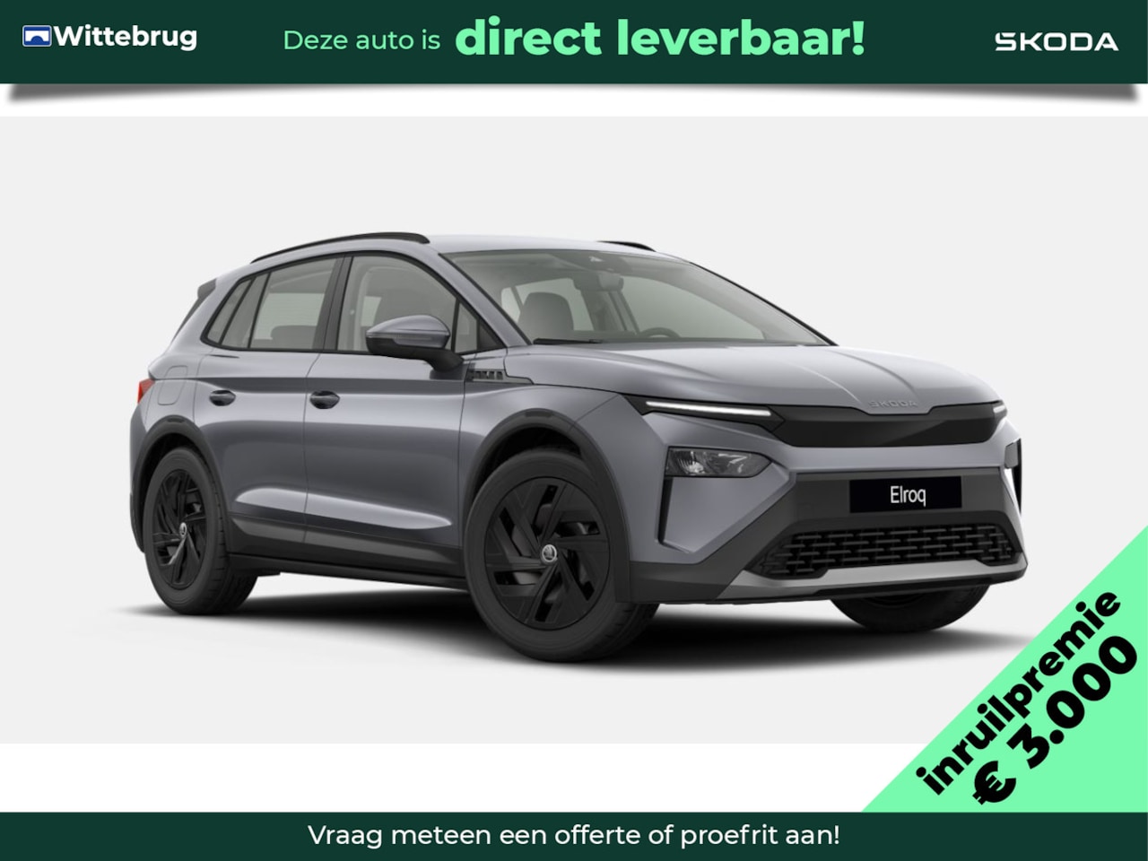 Skoda Elroq - 50 Limited Edition / Trekhaak / Stalen velgen 19" Zwart / €3000 Inruilpremie - AutoWereld.nl