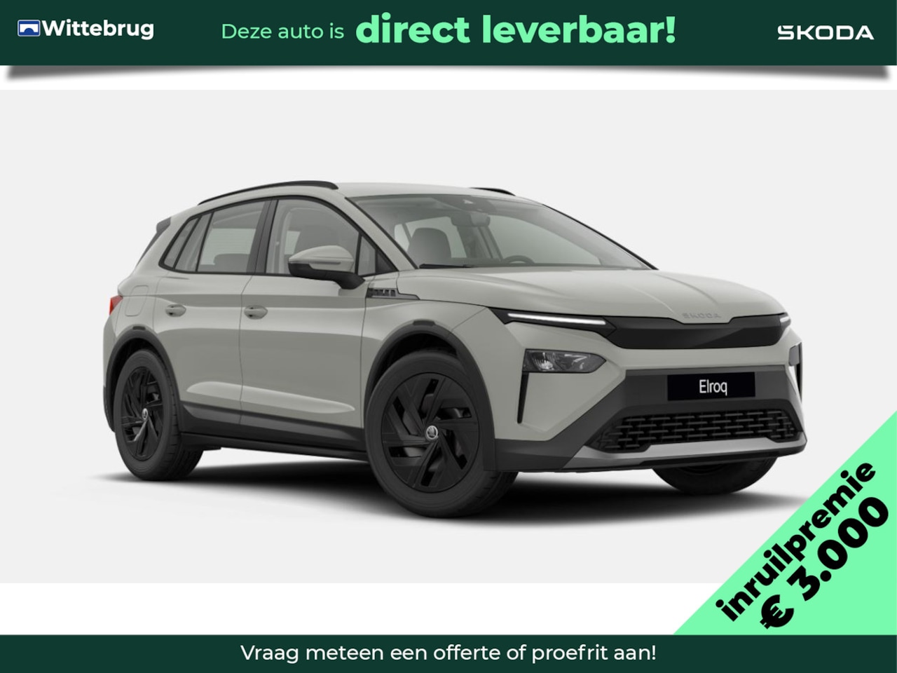 Skoda Elroq - 50 Limited Edition / Trekhaak / Stalen velgen 19" Zwart / €3000 Inruilpremie - AutoWereld.nl
