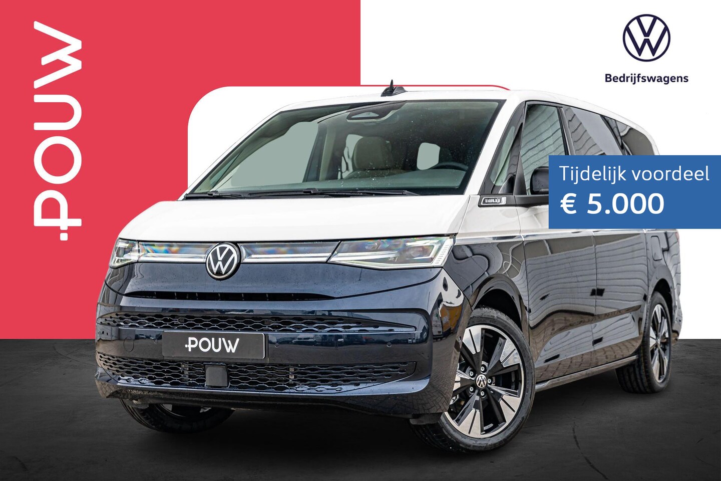 Volkswagen Multivan - 1.5 eHybrid 245pk L2 Bulli Edition | Trekhaak Wegklapbaar | 19" Velgen - AutoWereld.nl