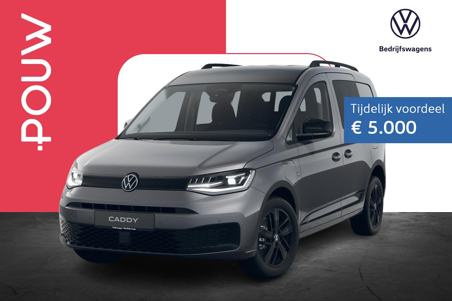 Volkswagen Caddy - Flexible 1.5 TSI Hybride 150pk DSG Limited Edition | Trekhaak | Park Assist - AutoWereld.nl