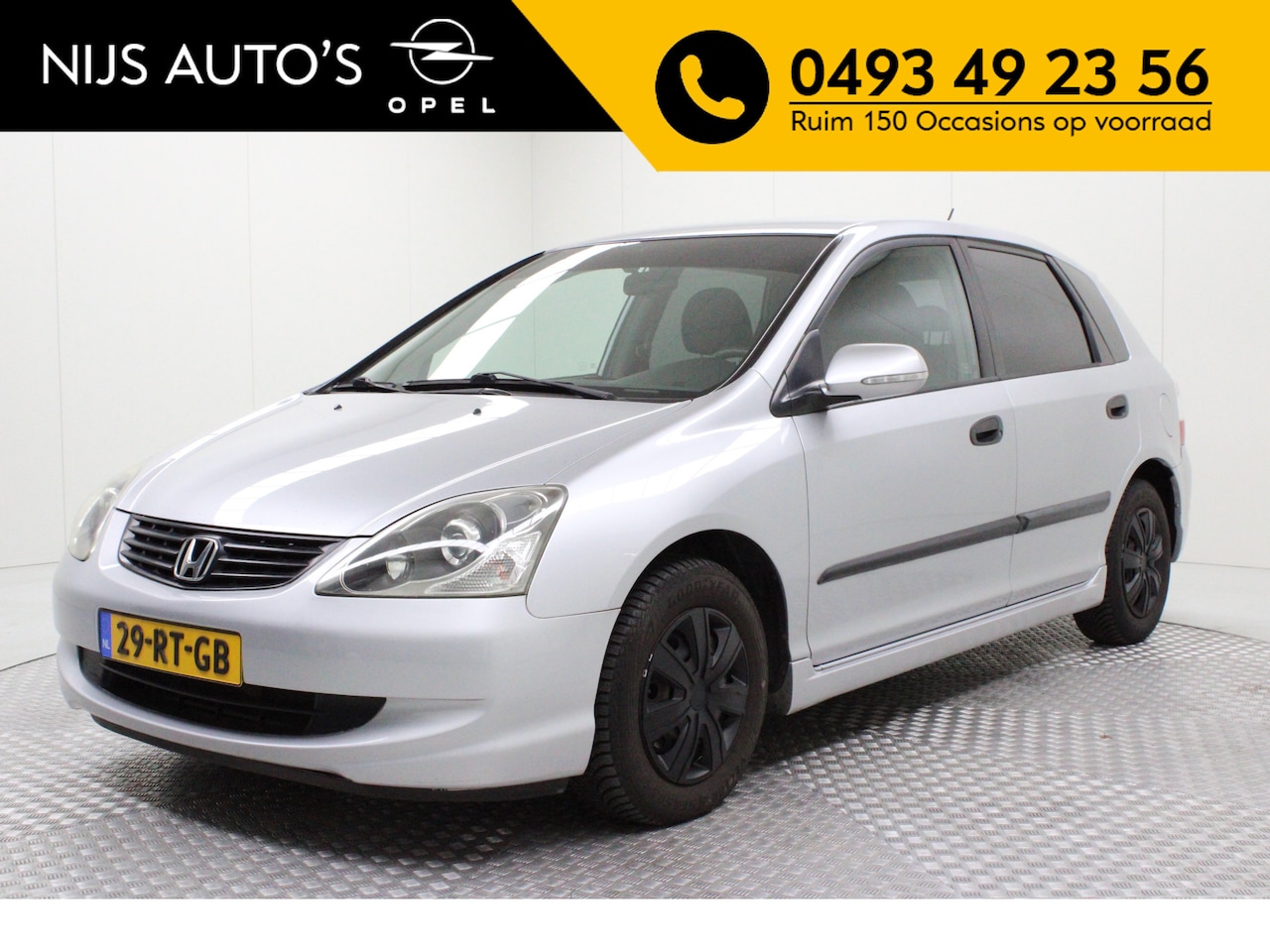 Honda Civic - 1.4i LS | airco | radio cd | elektr. verstelbare spiegels | elektr. ramen voor en achter - AutoWereld.nl