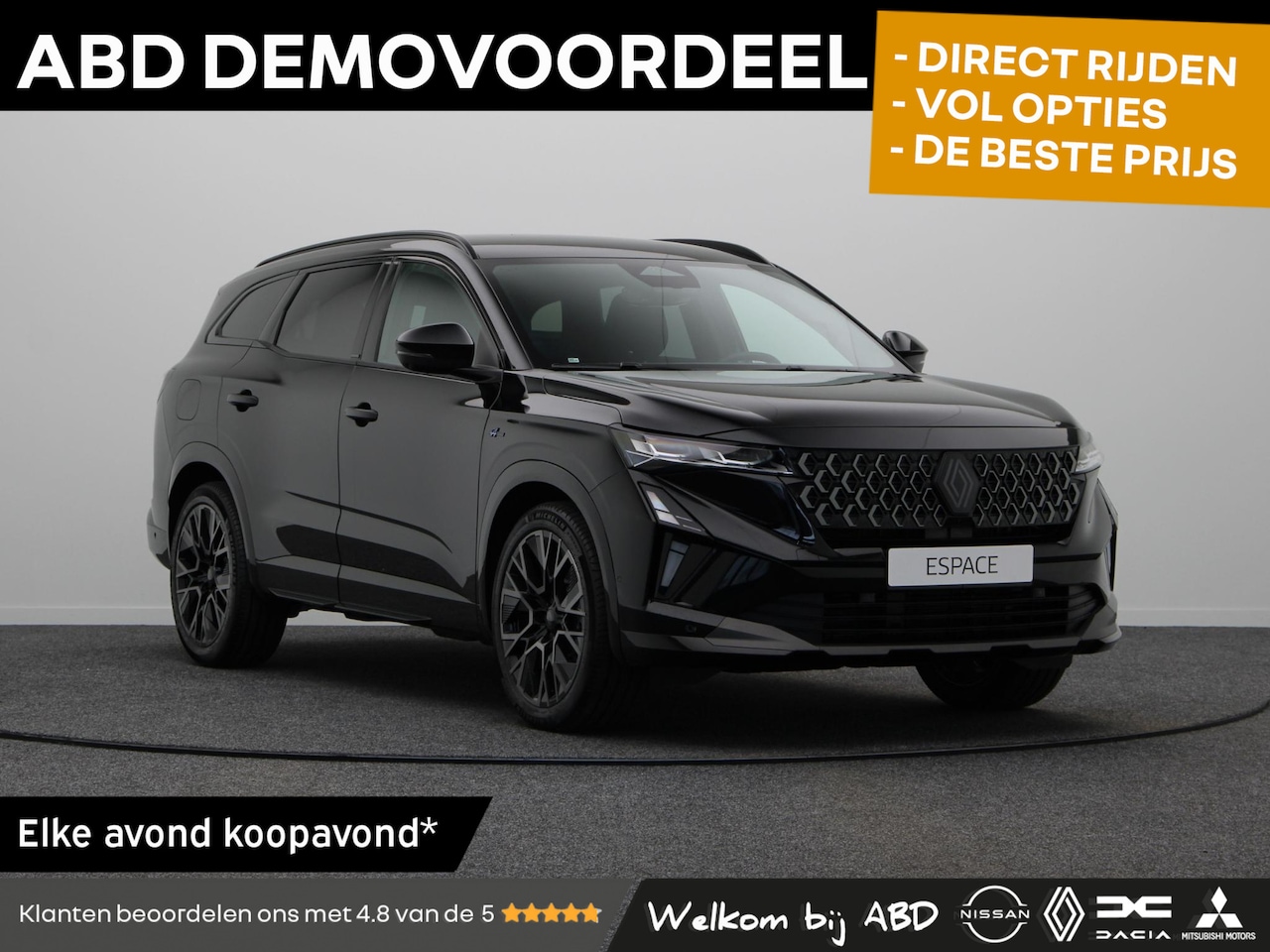 Renault Espace - E-Tech full hybrid 200pk esprit Alpine 7p. | Vijf jaar garantie | 360 graden camera | Pano - AutoWereld.nl