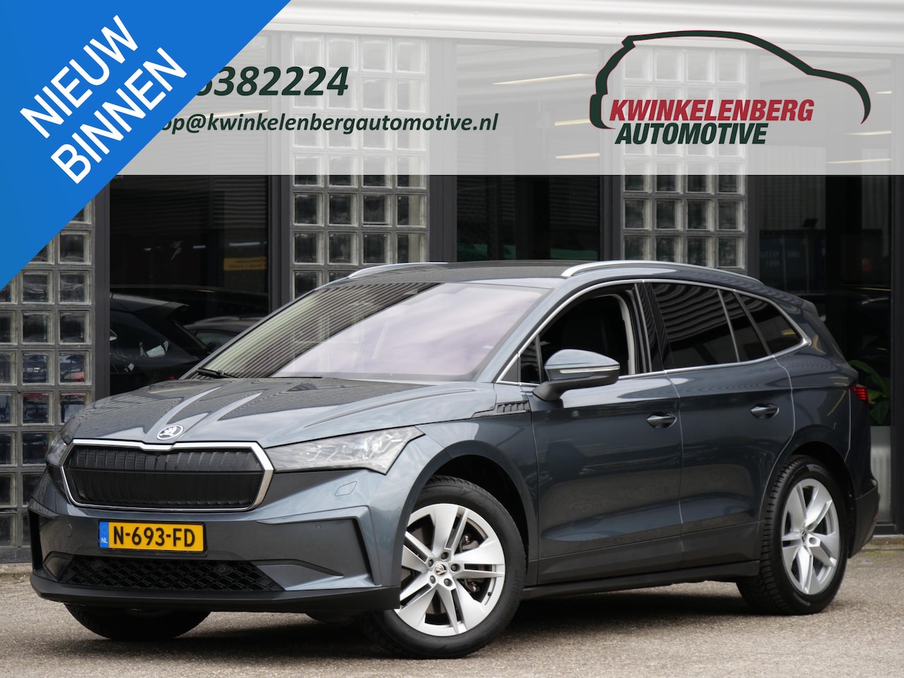 Skoda Enyaq iV - 80 1ST EDITION/ LEER/ ADAPTIVE CRUISE/ ELEKT. KLEP/ TREKHAAK/ BLIND SPOT/ SOH 93% - AutoWereld.nl