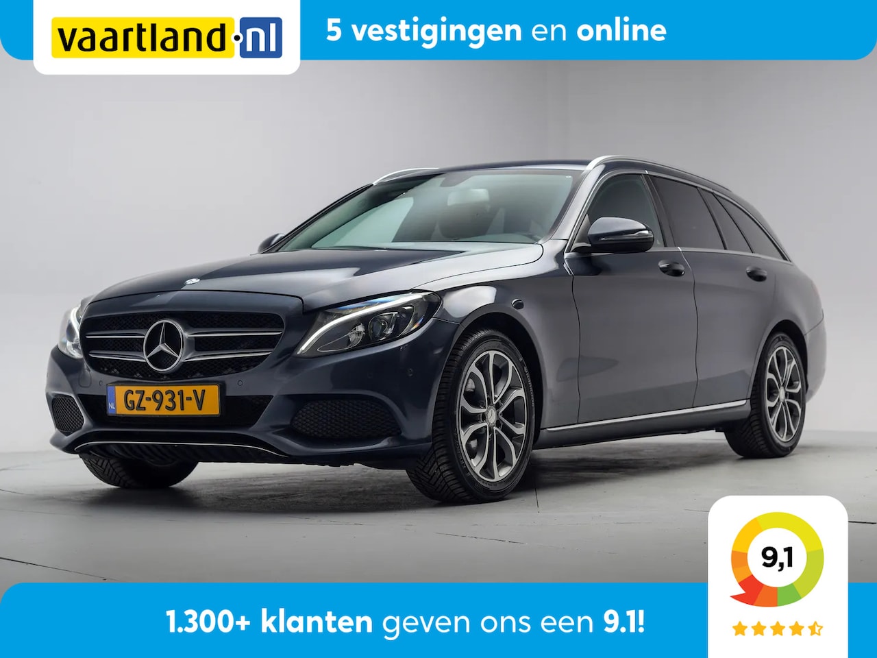 Mercedes-Benz C-klasse Estate - 180 Ambition Aut. [ Led Xenon Navi Trekhaak ] - AutoWereld.nl