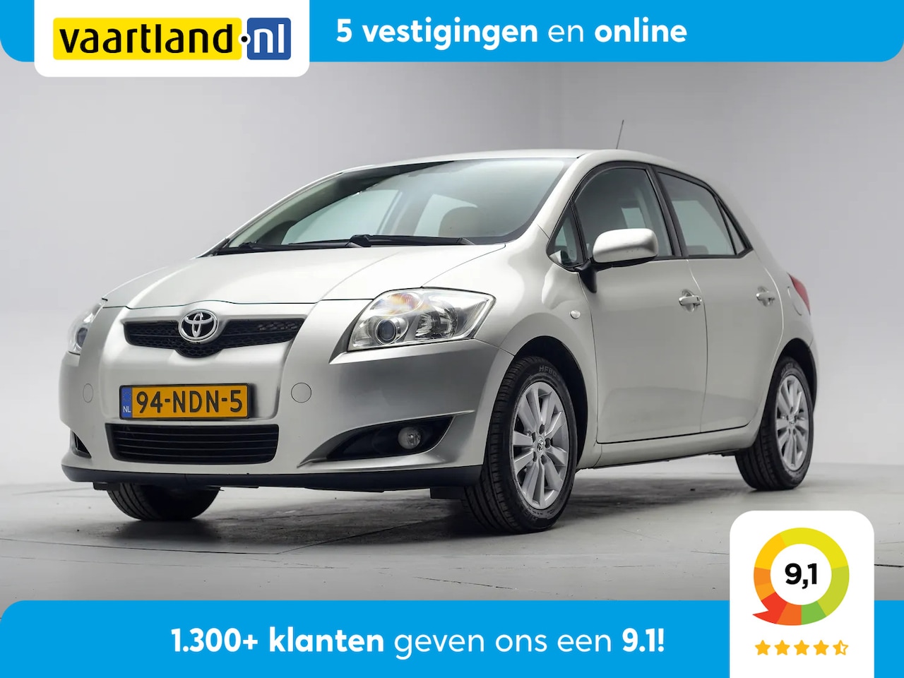 Toyota Auris - 1.6-16V Sol Aut. [ Trekhaak Navi Parkeersensoren Leder ] - AutoWereld.nl
