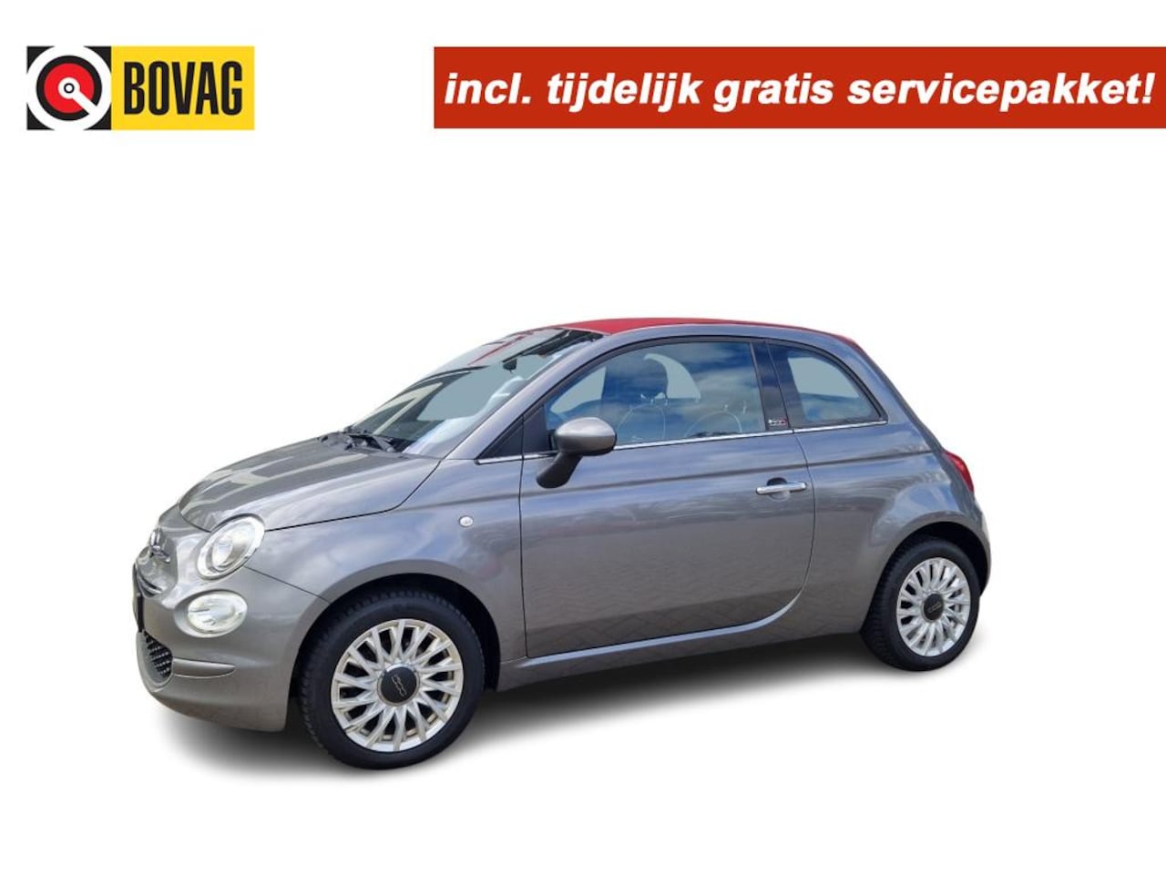 Fiat 500 C - 1.2 Cabrio LOUNGE Apple Car play Cruise Android  LM 15 erg mooi!! - AutoWereld.nl