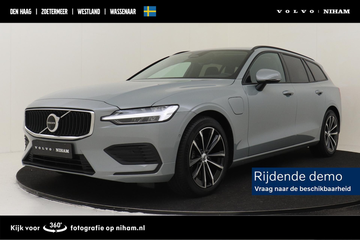 Volvo V60 - T6 PLUG-IN HYBRID AWD BUSINESS EDITION -HARMAN/KARDON|360°CAM|CLIMATE|ADAP.CRUISE|PRIVACY. - AutoWereld.nl