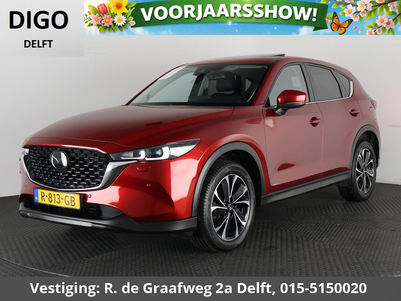 Mazda CX-5 - 2.0 SkyActiv-G 165 Luxury Automaat | Navigatie | 1e eigenaar | Schuif-/Kanteldak | Leder | - AutoWereld.nl