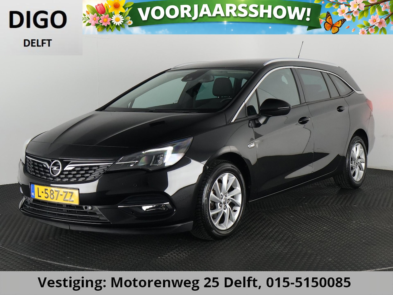 Opel Astra Sports Tourer - 1.2 ELEGANCE NAVI GARANTIE TOT 9-2031* PARKEERSENSOREN V+A . CAMERA . APPLE CARPLAY - AutoWereld.nl