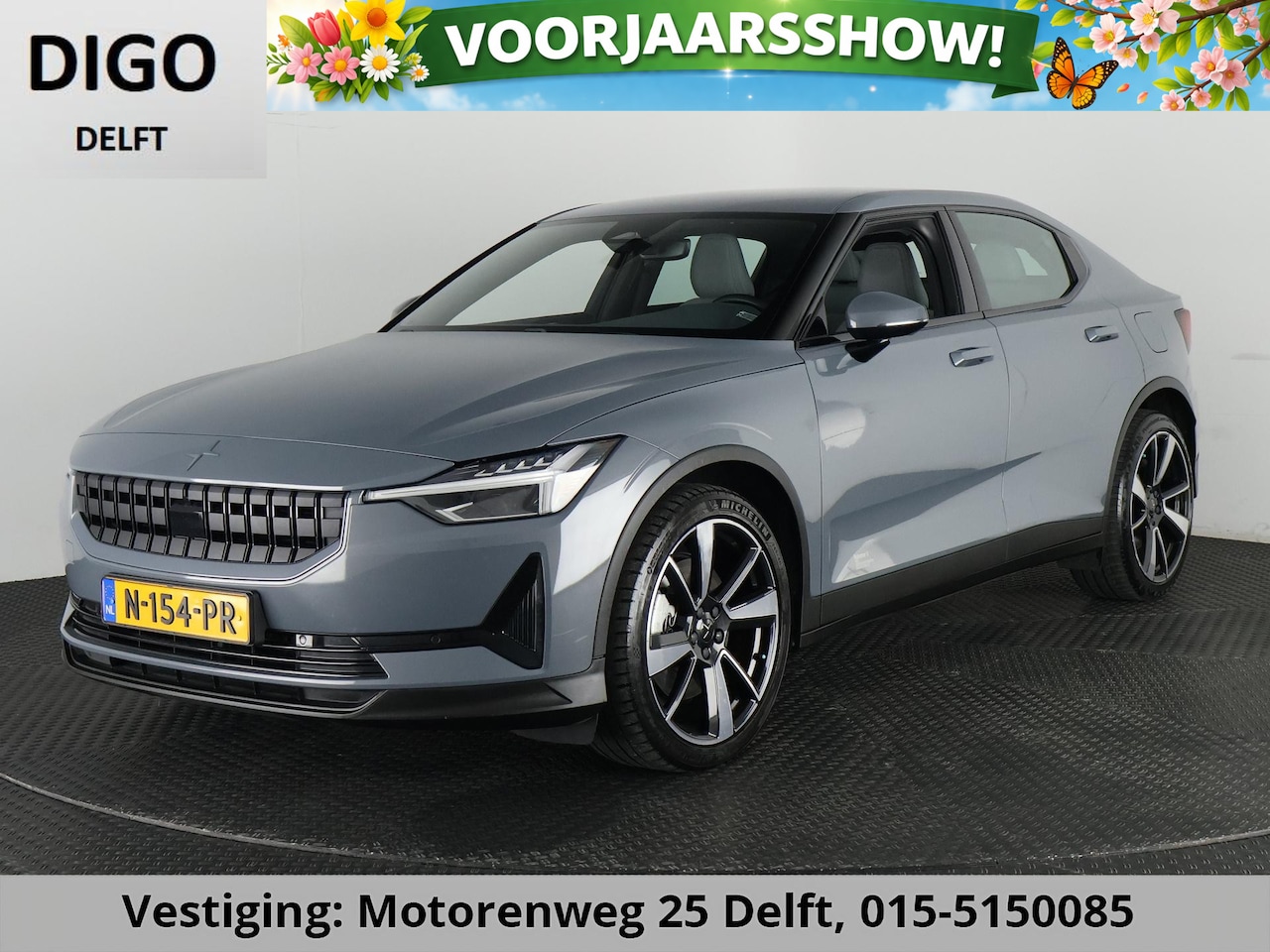 Polestar 2 - LONG RANGE 78 kWh ACCU 90% GARANTIE 2032 !* RANGE TOT 561 KM WLTP.  PARKEERSENSOREN V+A . - AutoWereld.nl