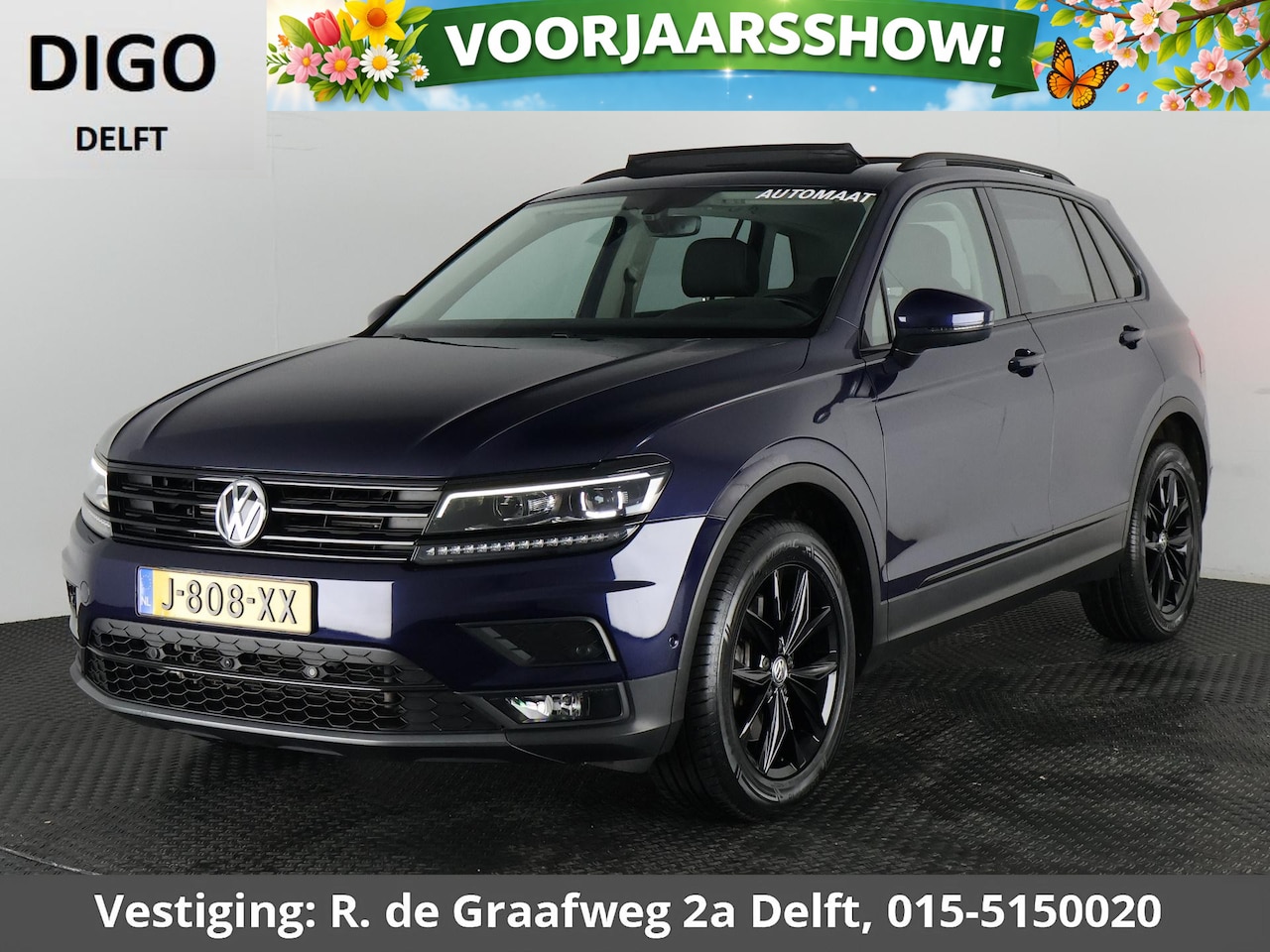 Volkswagen Tiguan - 2.0 TSI 4Motion Highline Business R Automaat | 360° Camera | Trekhaak | Vol leer | Stoelve - AutoWereld.nl