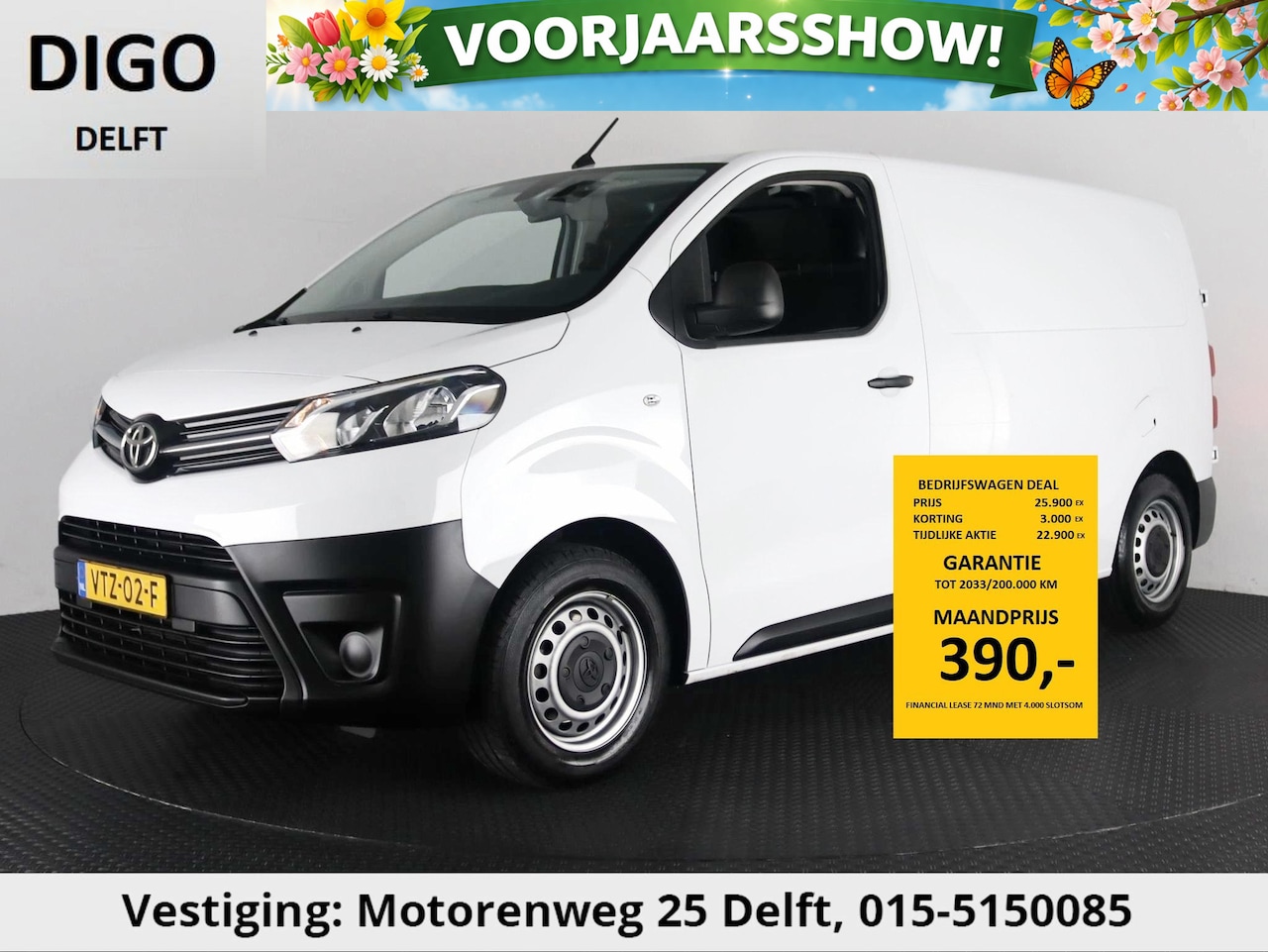 Toyota ProAce Worker - 1.5 D-4D LIVE EX BTW CARPLAY NAVI Toyota PROACE Worker 1.5 D-4D LIVE EX BTW CARPLAY NAVI - AutoWereld.nl