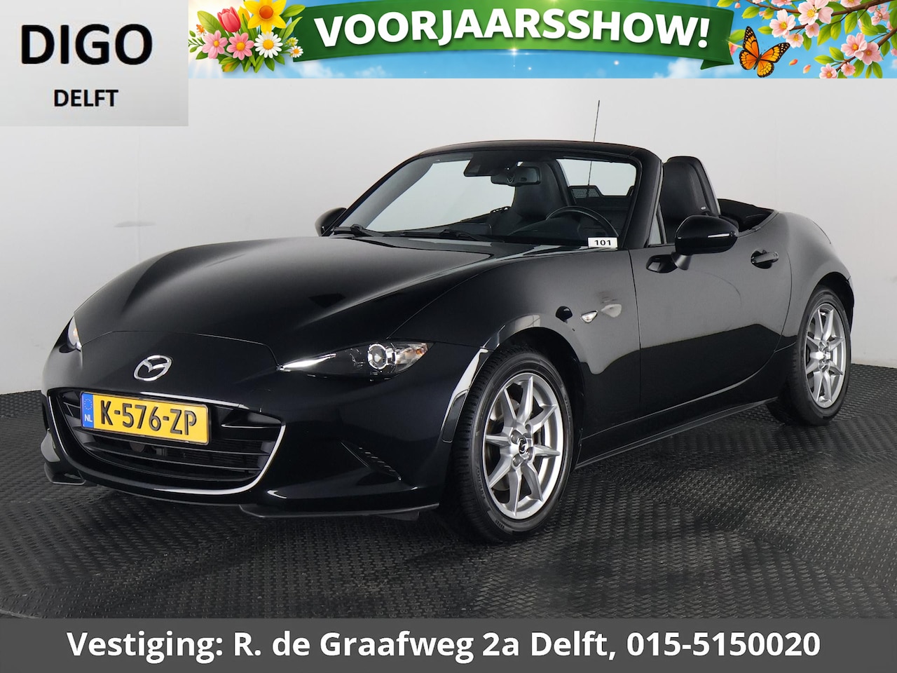 Mazda MX-5 - 2.0 SkyActiv-G 160 GT-M Soft-Top | Stoelverwarming | Dodehoek Detectie | Lederen Bekleding - AutoWereld.nl