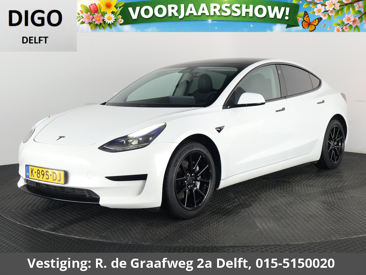 Tesla Model 3 - Sport RWD Plus 60 kWh 238 PK! | SOH 88% | Navigatie | Panoramadak | Camera | - AutoWereld.nl