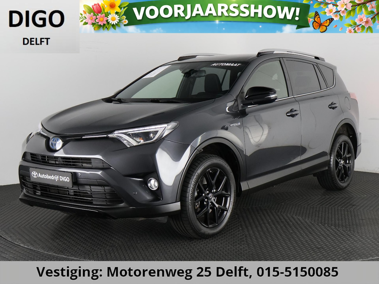 Toyota RAV4 - 2.5 HYBRID BLACK EDITION AUTOMAAT GARANTIE 6-2028 NAVI.PDC.CAMERA.18 INCH. SLECHTS 99.000 - AutoWereld.nl