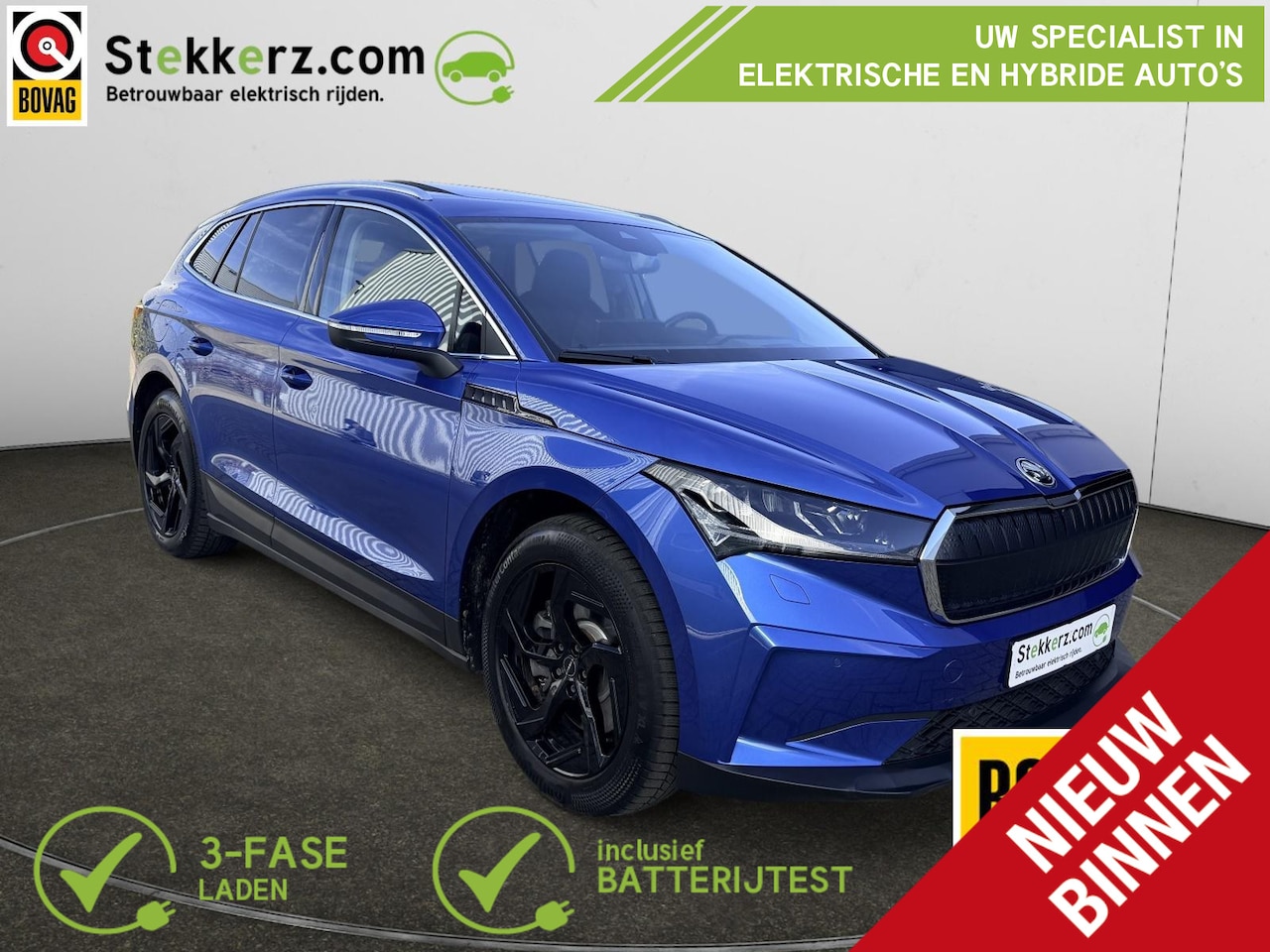 Skoda Enyaq iV - 80 Suit Panoramadak | Leer | Trekhaak, Vol Opties, 12 mnd. Bovag - AutoWereld.nl